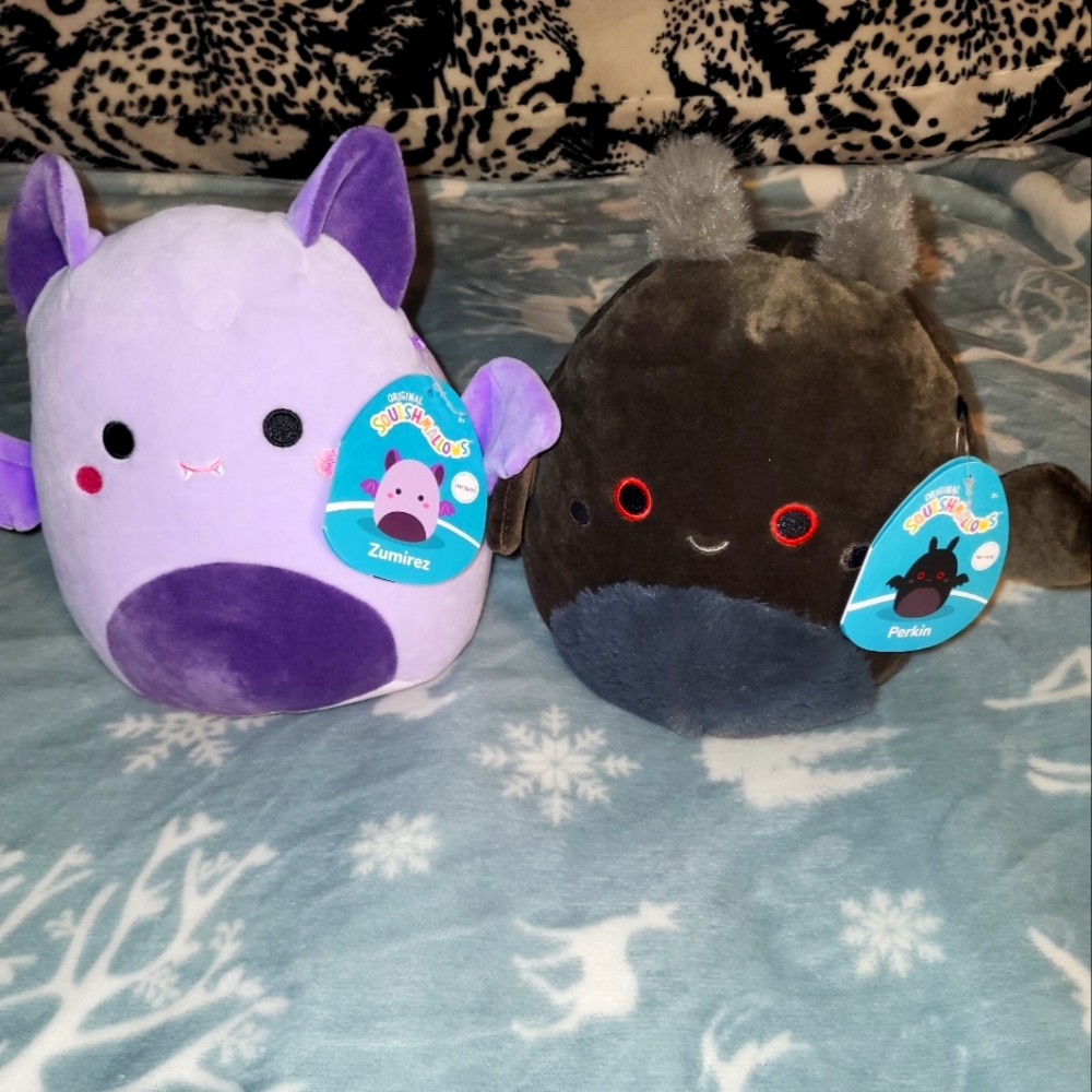 Squishmallows 8" ~Zumirez & Perkin~(Moth Man), Hot Topic Exclusive, BNWT